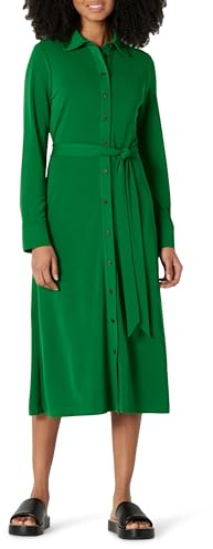 Amazon Essentials Mujer Vestido de Longitud Media de Punto Mate y Ajuste Regular