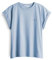 OPUS Damen Kurzarmshirt | SPARIS T-Shirt Regular aus nachhaltigem Organic Cotton Oxford Blue, 42