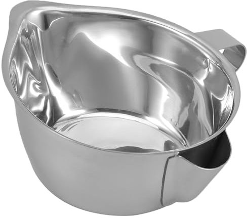 PEPLAYTAL separatore di grassi per zuppe filtro brocca disoleatore barattolo di raccolta dell'olio ciotola separatore olio per cottura tazza separatore di olio in acciaio inossidabile Silver
