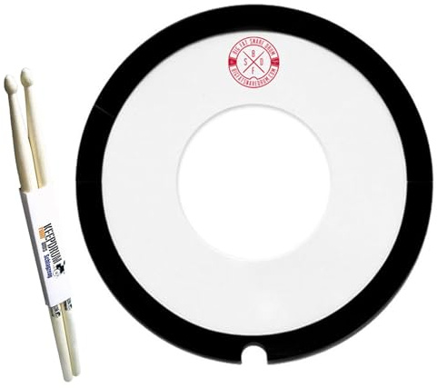 Big Fat Snare Drum Obertondämpfer 14 Zoll Steves Donut mit keepdrum Drumsticks 1 Paar