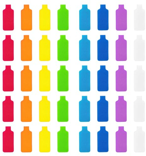 SYEYCW 40 Pièces Étiquettes Câble Électrique, Étiquettes Multicolores Réutilisables, Avec Autocollante, Convient pour Organiser et Identifier vos Câbles, et des Clés, Polyvalent