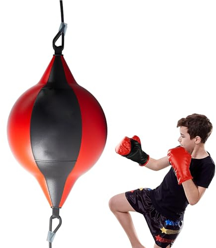 Box-reflexboll – robust slagboll | reflexträningsväska, hastighetsträningsutrustning, träningsutrustning för att minska stress, träning, hemma, på gymmet och utomhus