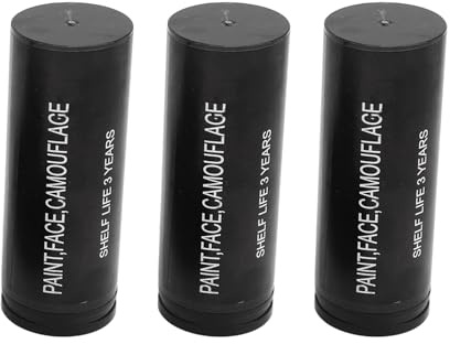 Changor Barra de Pintura de Camuflaje para Exteriores, 3 Barras de Pintura Facial de Camuflaje, Maquillaje de Ocultación de Larga Duración para Caza, Fácil de Lavar, Barra de Pint