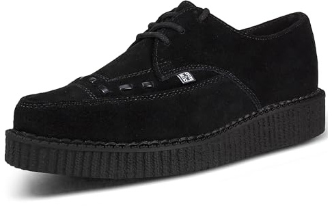 T.U.K. Pointed Creeper Lace-up - Zapatos Hombre y Mujer - Color Black Suede - Talla EU39