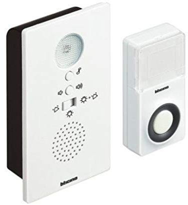 Bticino 393005N Kit Campanello Senza Filo con Segnalazione Luminosa, 3 V, Bianco