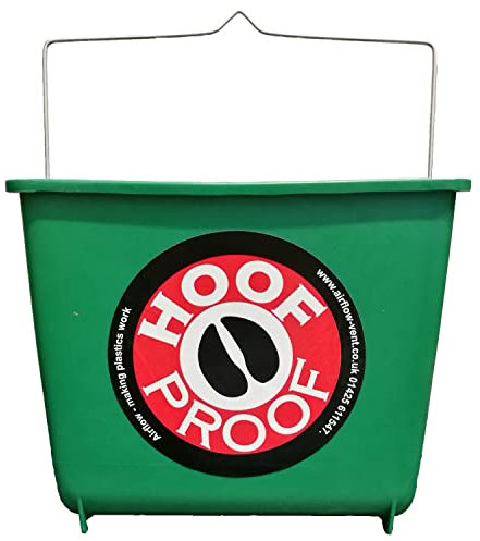 Airflow Eimer für Waden/Allzweck, Hufschutz, quadratisch, 5 l, Grün