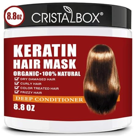 Keratin Hair Mask,Keratin Hair Treatment 250g Hair Mask for Dry Damaged Hair,Deep Conditioning Hair Treatment Mask Repair Treatment Damage Hair Root,Natural Deep Conditioner Hydrating Hair Care Gifts