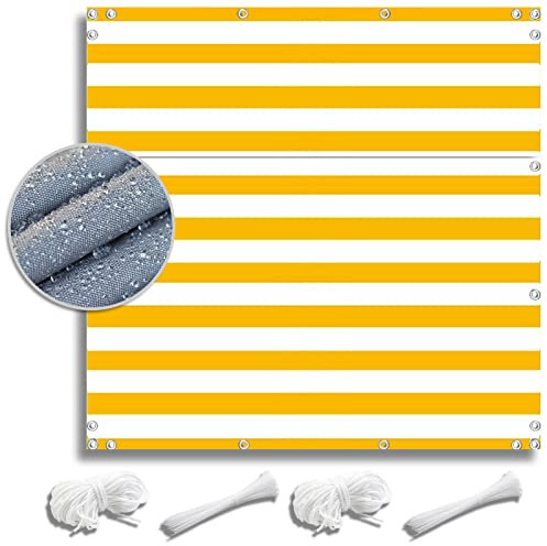 ZQXFZ BalkonfäCher 1.2x1.2M. Oxford-Stoff，Kordel + Kabelbinder. Uv-Filter, Staubdicht gelten Balkon Sonnenschutz Preisleistung Robustheit von Balkonverkleidung Wetterfester