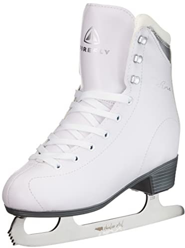 Firefly Damen Marina II Eiskunstlaufschuhe, White/Silver/White, 34