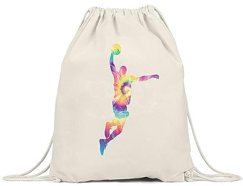 Hey!Print Basketball Turnbeutel Gymsack Sport Mannschaft Spieler Korb Teamsport Gewinner Ballsport Jersey Team Mannschaftssport