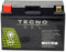 TECNO-GEL Motorrad-Batterie für YT9B-4 = YT9B-BS 12V Gel-Batterie 8 Ah, 150x69x105 mm, Pluspol links für Yamaha MT-03, XP 500, XT 660, YFM 700, YP 125, YP 250, YP 400, YZF-R6, YZF-R7