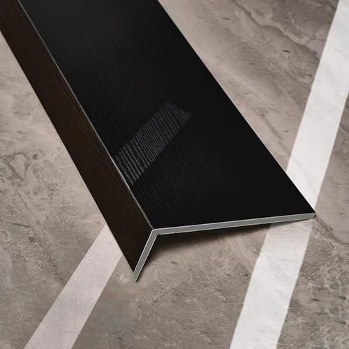 Housse de protection imperméable pour rebord de fenêtre - Finition grain de bois noir - Facile à nettoyer - Compatible avec les rebords de fenêtre en ciment/carrelage/bois - 160 x 30 cm (L x l)