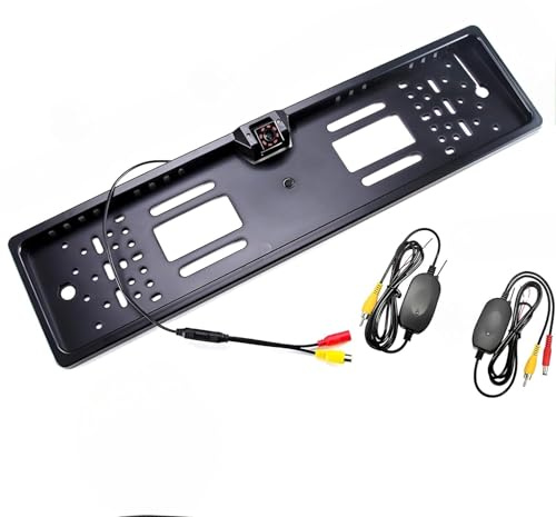Telecamera Retromarcia Wireless 1080P IP68 con Visione Notturna, Grandangolo 170°, Facile da Installare, Retrocamera Posteriore per Auto, SUV, Furgoni e Camper