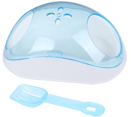 Gatuida Petit Bac à Sable pour Hamster Et Chinchilla avec Pelle, Plastique Solide, Taille Compacte, Usage Intérieur Et Voyage, Adapté Aux Petits Rongeurs Et Animaux De Compagnie