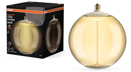 OSRAM LED-lampa Vintage 1906 BigBall45 12W 1800K Amber