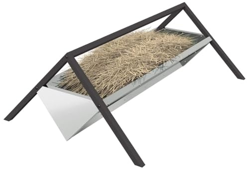 vidaXL Fodertrog för boskap Silver 111 x 76 x 38 cm 10 kg