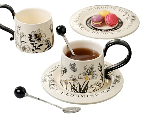 Mug À Café En Céramique - 26 cl Récipients pour Boissons | Set de Tasses,pour le Chocolat Chaud, le Vin, le Jus, le Cappuccino, le Lait, la Bière, le Café, les Restaurants, la Maison, la Cuisine,
