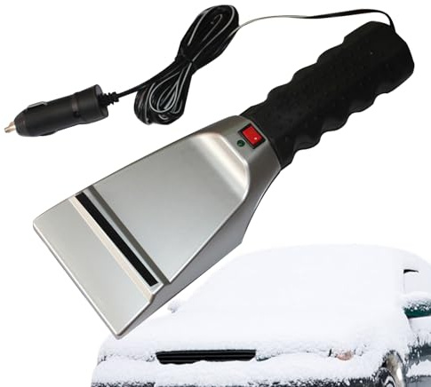 Raschietto Per Ghiaccio Riscaldato - 27 Cm / 10,63 Pollici | Tergipavimento Con Impugnatura Ergonomica | Raschiaghiaccio Elettrico Con Impugnatura Ergonomica Per Cavo Per Inverno, Freddo, Veicol