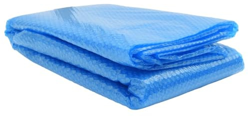 GeenYuu Copertura per piscina rettangolare in polietilene, blu, 300 x 200 cm, pellicola solare con camere d'aria, resistente ai raggi UV, antistrappo, impermeabile, tappetino isolante per piscina