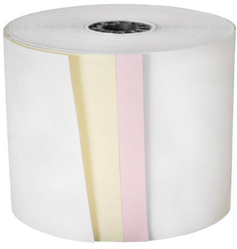 DayMark Paper Cash Register Tape Roll, 3 Ply, White (Case of 50)
