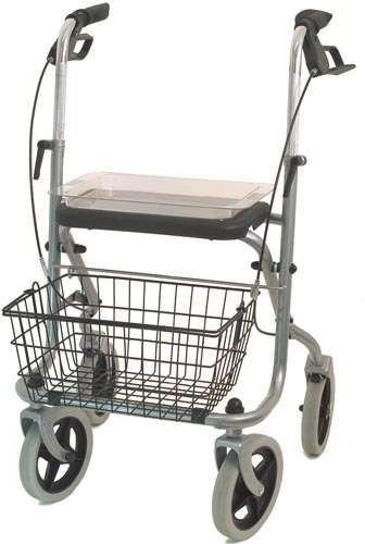 gesundheitsladen Rollator Migo - Stahlrollator mit Korb und Tablett