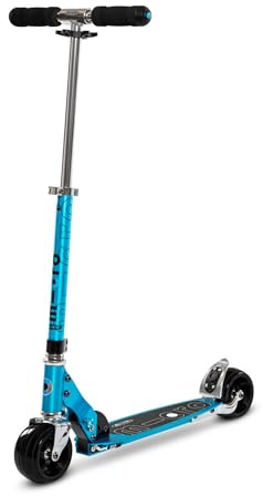 Micro® Rocket | Patinete de 2 Ruedas Extra Anchas 120 mm| Mayor Estabilidad | Scooter de Aluminio Plegable | Altura Ajustable 66 a 96 cm| Pata de Cabra | Ligero 3,85kg | Adolescentes y Adultos