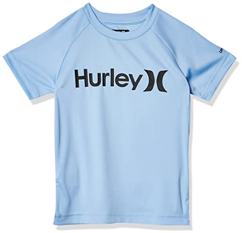 Hurley Jungen Rashguard Rash-Guard-Shirt, Psychisches Blau, 4 Jahre