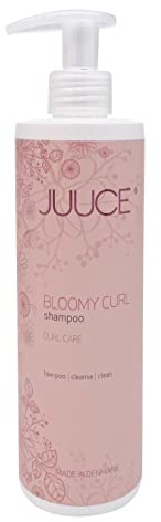JUUCE Bloomy Curl Low-poo Shampoo, 450 ml - Für Curly Girl Methode - Ohne sulfate, silikone und Parabene - Reinigt und spendet feuchtigkeit - Ergebnis: definiert und verstärkt Locken