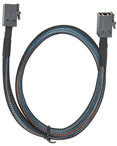 Goshyda Cavo Adattatore Mini SAS Interno, Cavo Dati da SFF-8643 a SFF8643 H0106 Server, Mini SAS HD36P Integrato in Nylon Intrecciato, Compatibile con Raid(1m)