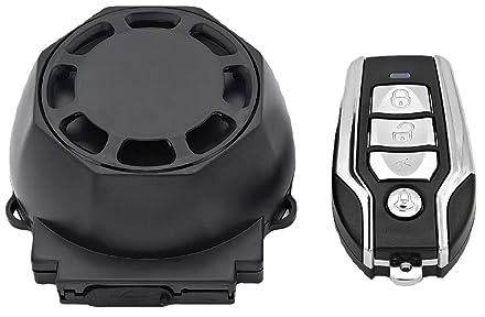 Lecerrot Motocicleta por vibración - Alarma inalámbrica para Bicicleta con Sensor vibración - Sistema Bicicleta Fuerte Ajustable 122db para Bicicleta Carretera Bicicleta