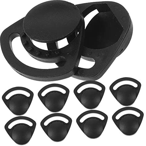 UKCOCO 10stücke Sicherheits-kinnriemen Schnallen Für Schutzhelme Ersatzschnallen Langlebigem Material Installieren Stabil Und Robust Zubehör Für BAU Industriehelme