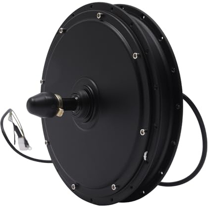 HIKUUER Kit de conversión de bicicleta eléctrica de 48 V, 1000 W, sin escobillas, motor de carrera, IP65, motor de cubo de rueda, kit de conversión