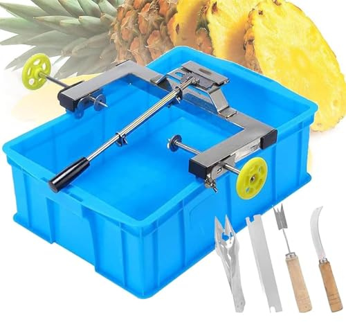 Ananas skalningsmaskin, rostfritt stål skärare skalare, ananas bearbetningsutrustning för stormarknader, hem, restaurang