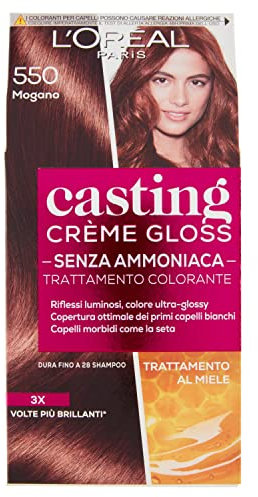 L'Oréal Paris Tinta Capelli Casting Creme Gloss senza Ammoniaca, 550 Mogano