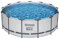 Bestway 5618W-5 Set Piscina Fuori Terra Steel Pro MAX Rotonda da 396x122 cm