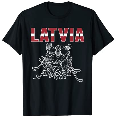 Latvia Ice Hockey Lovers Jersey - Latvian Hockey Team Fans T-Shirt