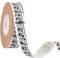 NBEADS 11 Yard Musiknotenbänder, 15mm breit Musiknoten-Bastelband Bedrucktes Musiknoten-Baumwollband Mit Spule Für Geschenkverpackungen Partydekoration Näharbeiten