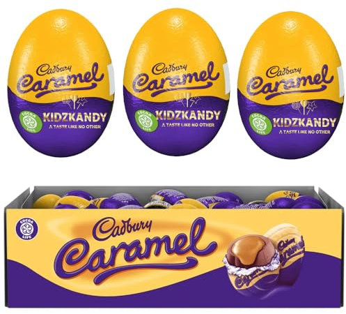 Huevo de crema de chocolate con caramelo, huevo de Pascua, huevo de crema de caramelo para niños, relleno de fiesta de adultos, huevo de Pascua, huevo de leche láctea, caramelo, crema de huevo, 40 g