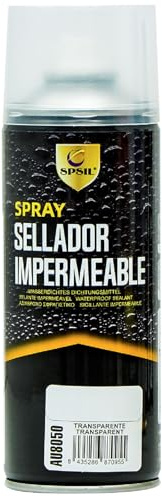 SPSIL Spray Sellado Impermeable Transparente 400 ml - Sellado de Grietas y Agujeros - Reparación de Fugas de Agua - Secado Rápido