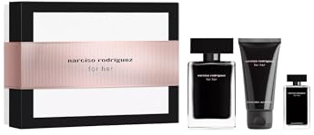 Narciso Rodriguez For Her Eau de Toilette - Set de regalo de 50 ml (contiene 50 ml EDT, loción corporal de 50 ml y miniatura de 7,5 ml)