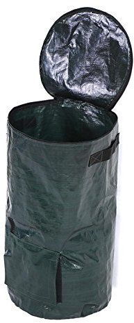 Estink Gartenabfallsack, Laubsack Abfallsack Komposter PE Laubsäcke Kunststoff Thermokomposter für Küchen und Gartenabfälle, Kompost-Garten(35x60) 