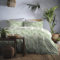 Fusion - Matteo - Easy Care Duvet Cover Set - Super-King Bed Size in Green