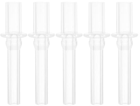 OKUMEYR Replacement Silicone Straw Tips for Kids Sippy Cup Replacement Parts Bottle Straw Tips for Children Water Bottles Reusable Drinking Tips 5 Pack
