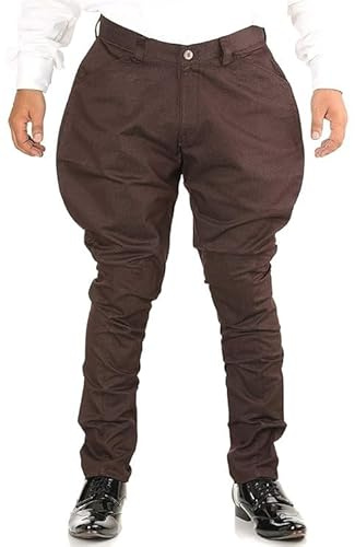 Traditional Classic Jodhpuri Breeches for Men – Baloon Pants Trousers from The Fashion Wear Collection (US, Numeric, 30, Regular, Regular, Burgundy)