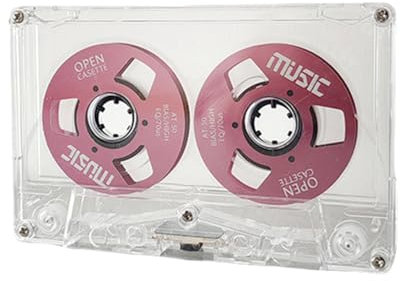 Fozriybefy Retro-Audiokassette, 50 Minuten, Blankes Kassettenband, Doppelseitiges Magnetband für Musikaufnahmen