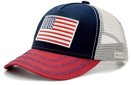 Sunlark Casquette Drapeau Américain Enfant, Broderie USA Casquette