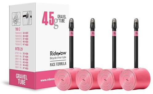 4-pack TPU-innerslangar – ultralätta 700 × 18–32 C & 32–47 C cykelslangar med SV (Sclaverand/Presta-ventil) 45/65/85 mm – perfekt för vägcykel och gravelcykel