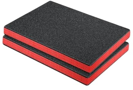 perfk Espumas para cajas de herramientas, insertos de espuma para estuches, láminas de espuma de alta densidad cortables y portátiles para embalaje y, 50x33.5x5cm