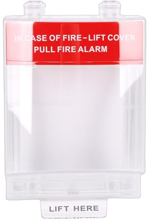 Denash Fireproof Emergency Call Point Protector Allround Protective for Home Office Outdoor PC Material