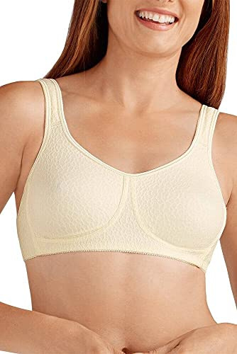 Amoena Women's Mona Wire Free Pocketed Mastectomy Soft Bra - Off-White - 38B